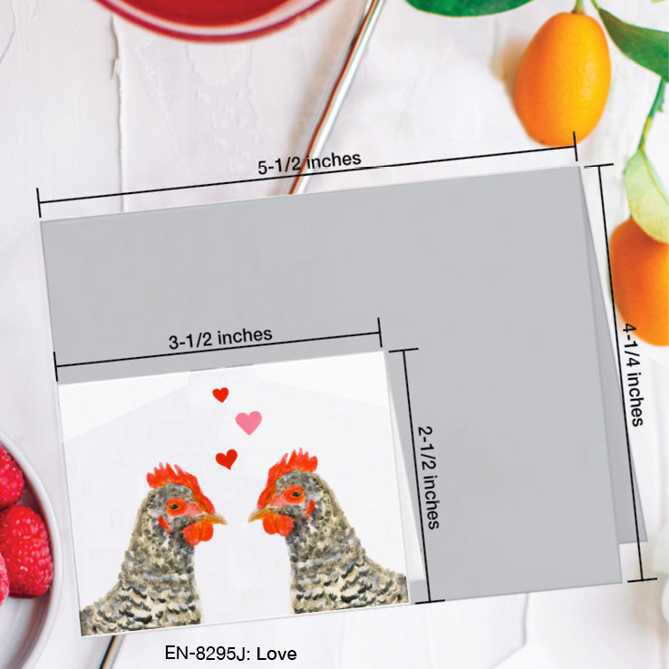 Love, Greeting Card (8295J), Enclosure, www.printedcanvas.com