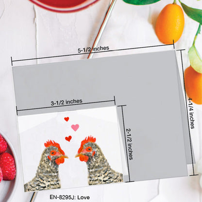 Love, Greeting Card (8295J), Enclosure, www.printedcanvas.com