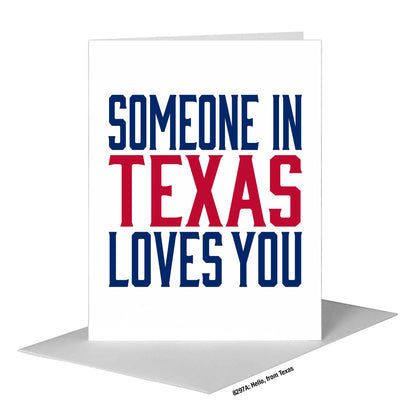 Hello, from Texas, Greeting Card (#8297A)