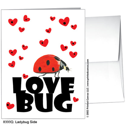 Ladybug Side, Greeting Card (#8300C)