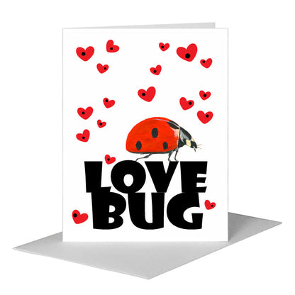Ladybug Side, Greeting Card (#8300C) A2 Card Front, www.printedcanvas.com