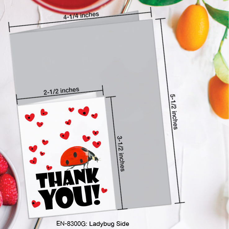 Ladybug Side, Greeting Card (#8300G)