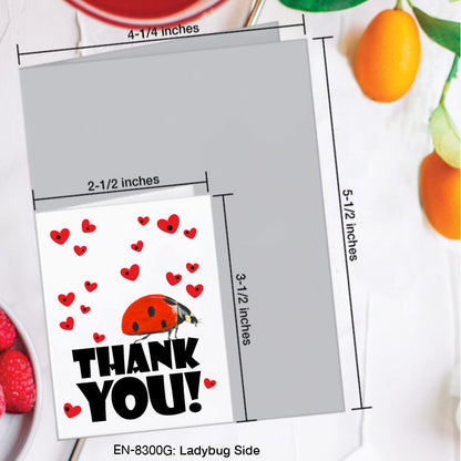Ladybug Side, Greeting Card (#8300G)
