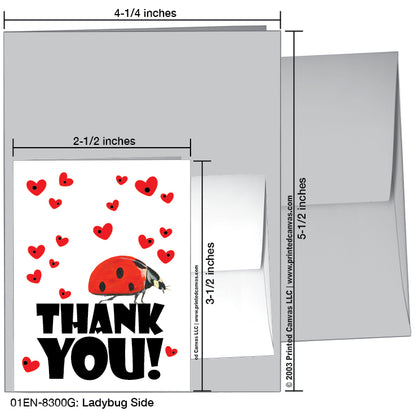 Ladybug Side, Greeting Card (8300G)