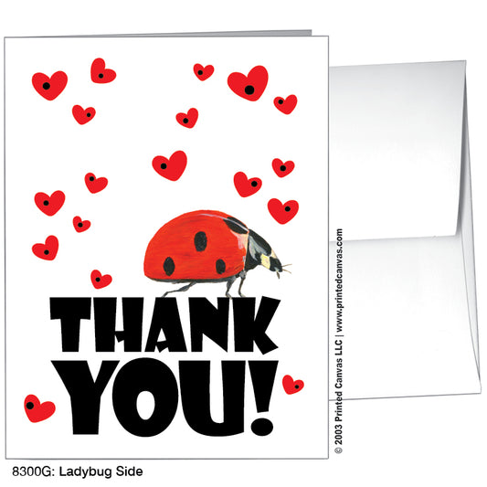 Ladybug Side, Greeting Card (8300G)