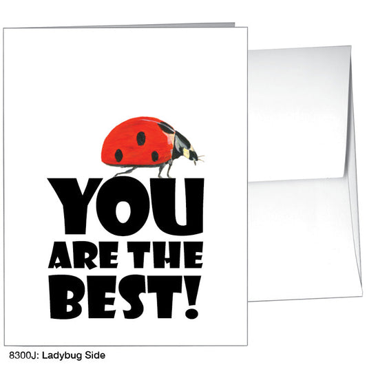 Ladybug Side, Greeting Card (8300J), A2 Card, printedcanvas.com