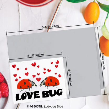 Ladybug Side, Greeting Card (#8300TB)
