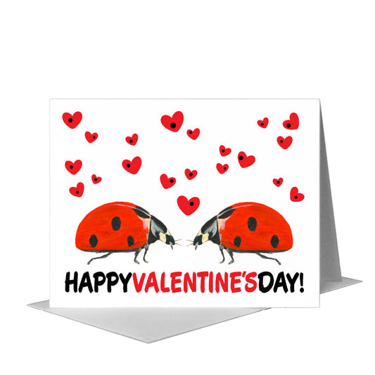 Ladybug Side, Greeting Card (#8300TC) A2 Card Front, www.printedcanvas.com