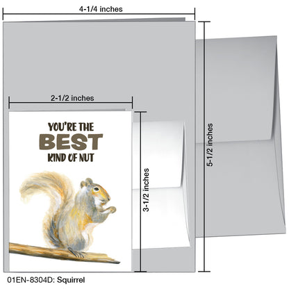Squirrel, Greeting Card (8304D)