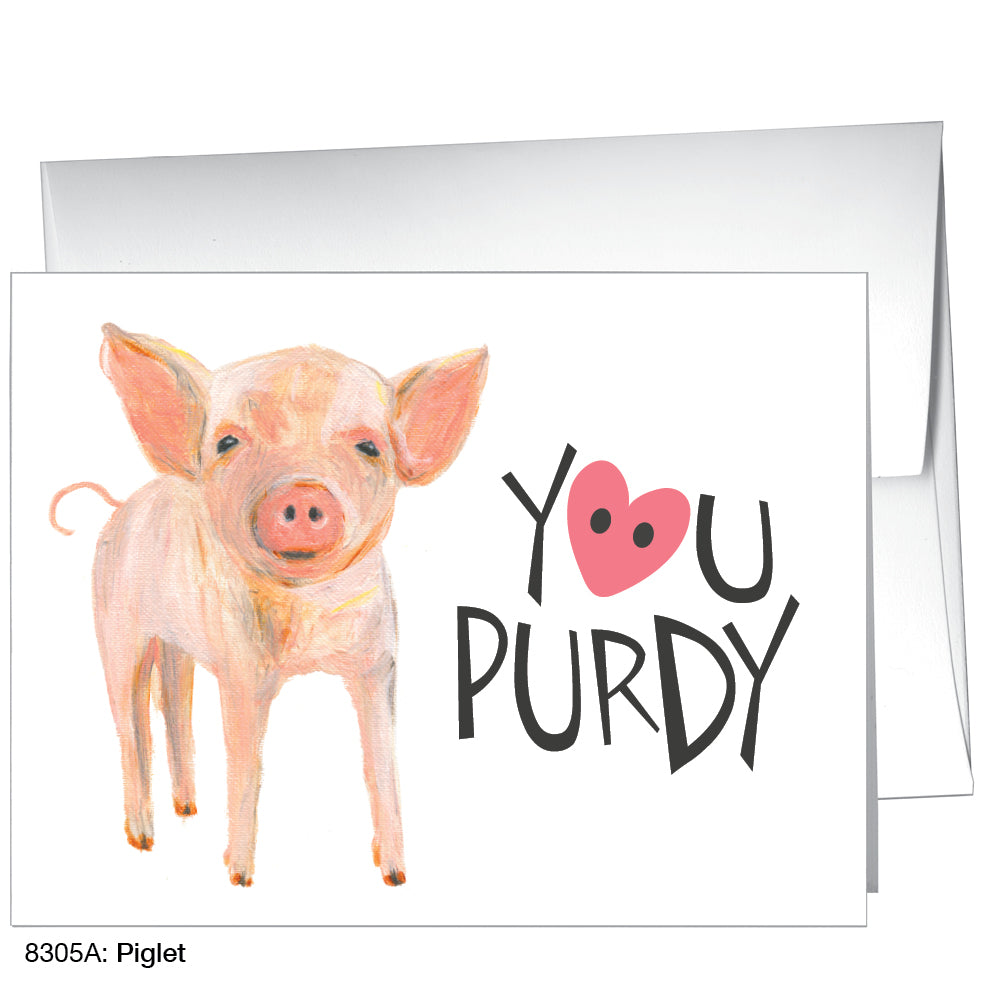 Piglet, Greeting Card (8305A), A2, printedcanvas.com