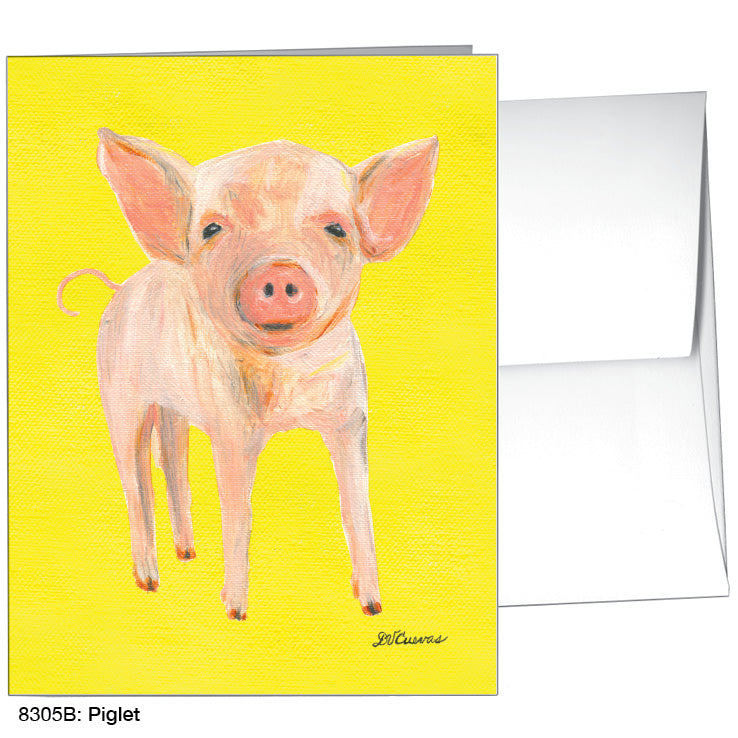 Piglet, Greeting Card (8305B) - Printed Canvas