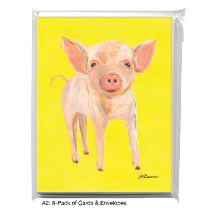 Piglet, Greeting Card (8305B) - Printed Canvas