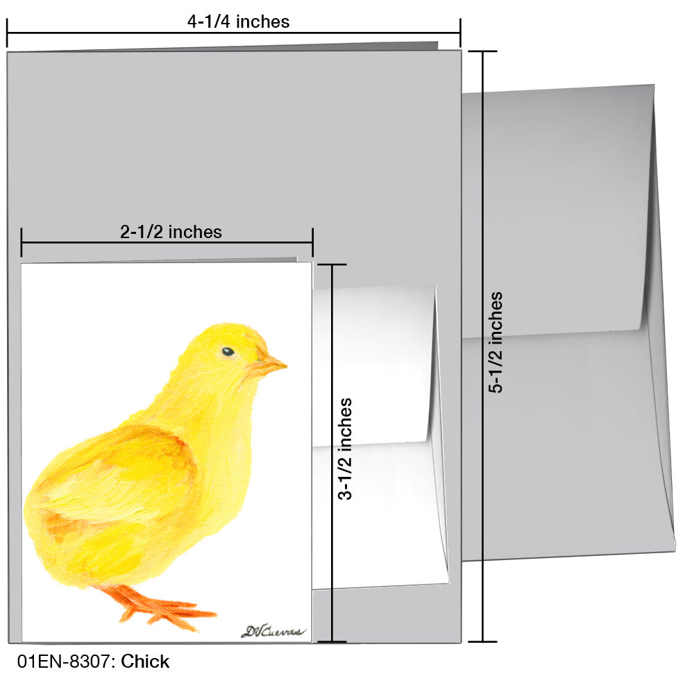 Chick, Greeting Card (8307), Enclosure, printedcanvas.com