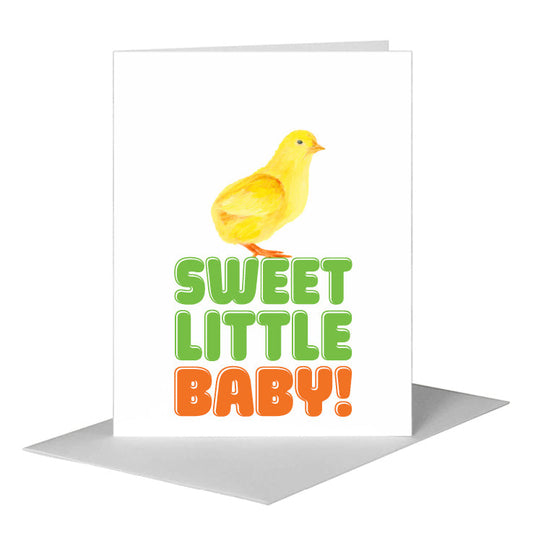 Chick, Greeting Card (#8307A) A2 Card Front, www.printedcanvas.com