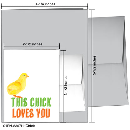 Chick, Greeting Card (8307H)