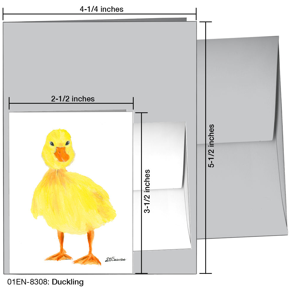Duckling, Greeting Card (8308), Enclosure, printedcanvas.com