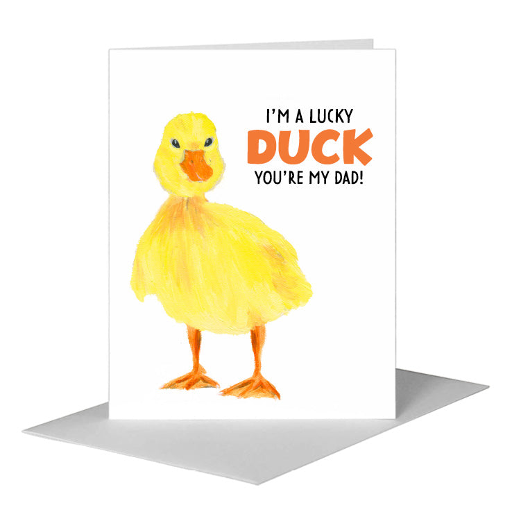 Duckling, Greeting Card (#8308F), A2 Card Front, www.printedcanvas.com