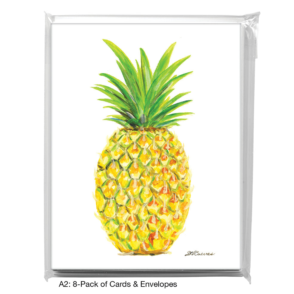 Pineapple, Greeting Card (8309), A2 8-Pack, printedcanvas.com