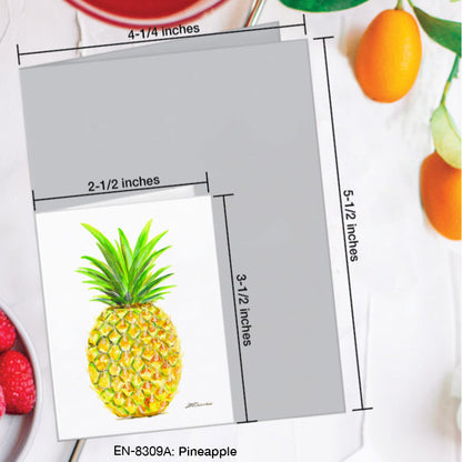 Pineapple, Greeting Card (8309A), Enclosure Card, www.printedcanvas.com