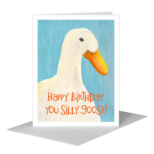 Goose Watch, Greeting Card (#8310A) A2 Card Front, www.printedcanvas.com