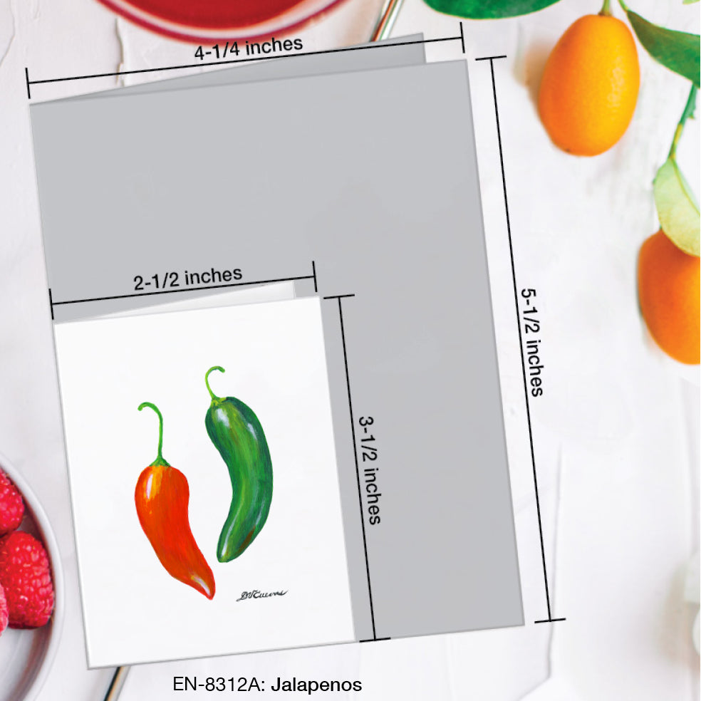 Jalapenos, Greeting Card (#8312A)