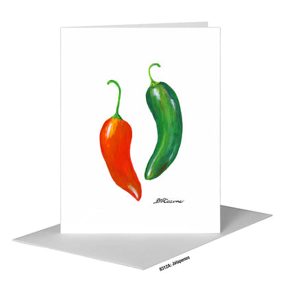 Jalapenos, Greeting Card (#8312A)