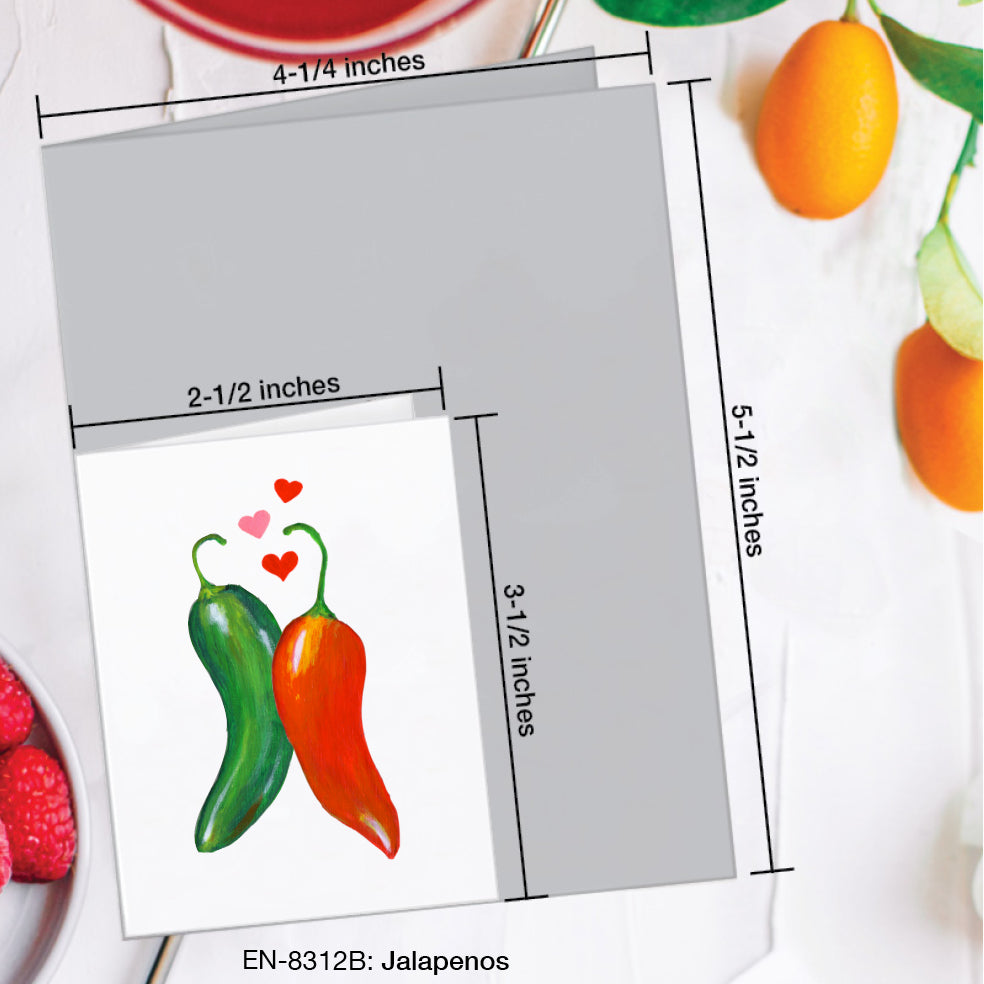 Jalapenos, Greeting Card (#8312B)