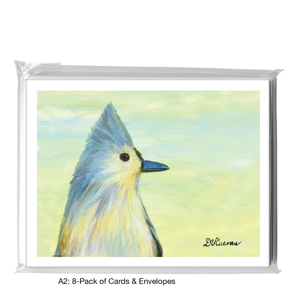 Tufted Titmouse, Greeting Card (8313A), A2 8-Pack, printedcanvas.com