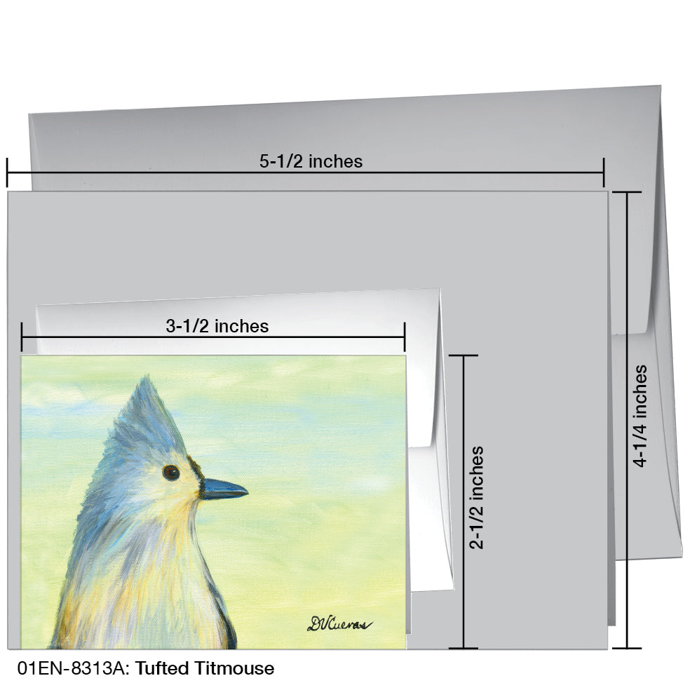 Tufted Titmouse, Greeting Card (8313A), Enclosure, printedcanvas.com