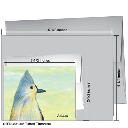 Tufted Titmouse, Greeting Card (8313A), Enclosure, printedcanvas.com