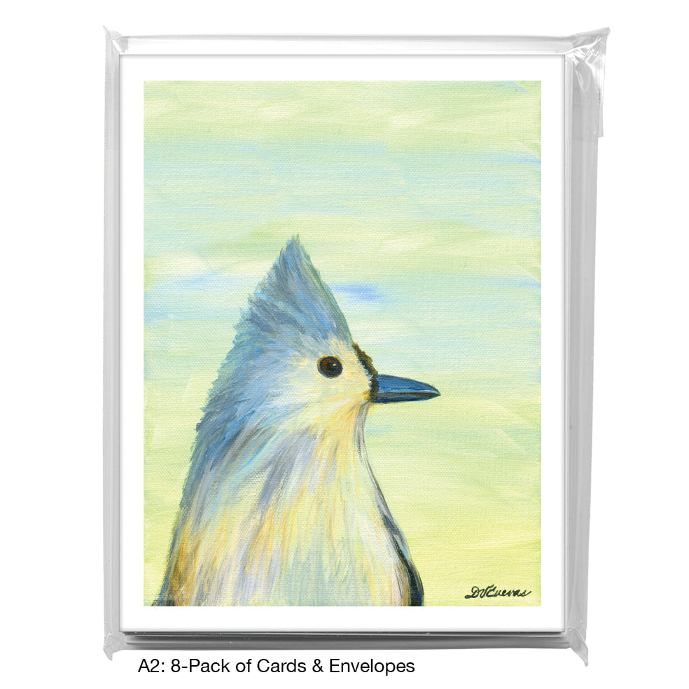 Tufted Titmouse, Greeting Card (8313D), A2 8-Pack, printedcanvas.com