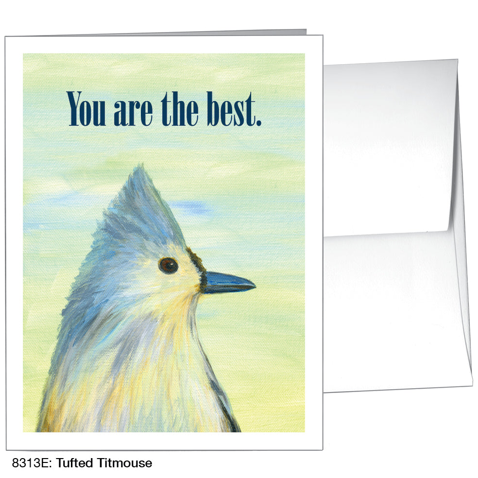 Tufted Titmouse, Greeting Card (8313E), A2, printedcanvas.com