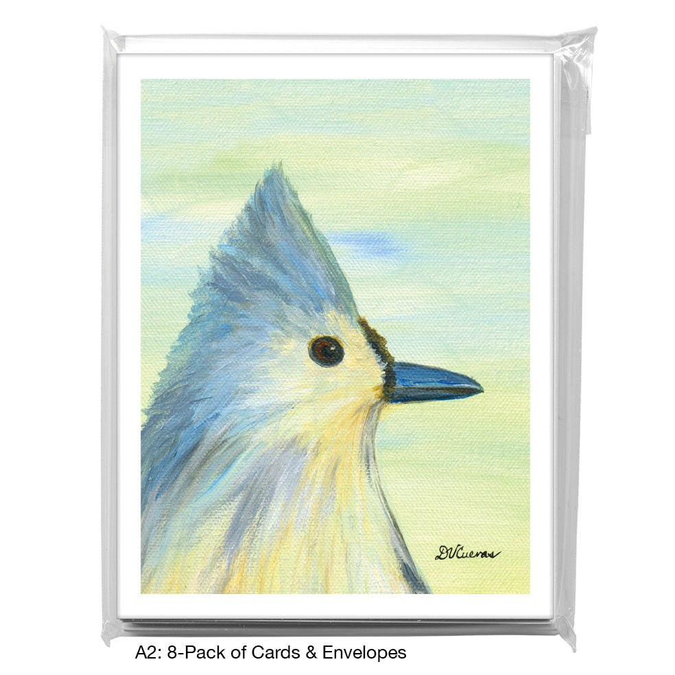 Tufted Titmouse, Greeting Card (8313F), A2 8-Pack, printedcanvas.com
