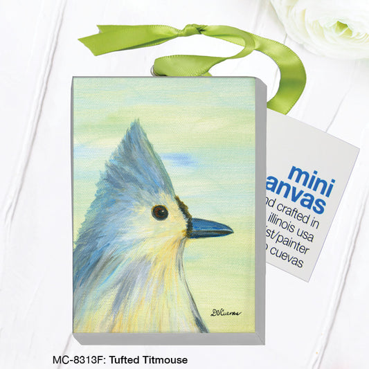 Tufted Titmouse, Mini Canvas (MC-8313F), Front, printedcanvas.com
