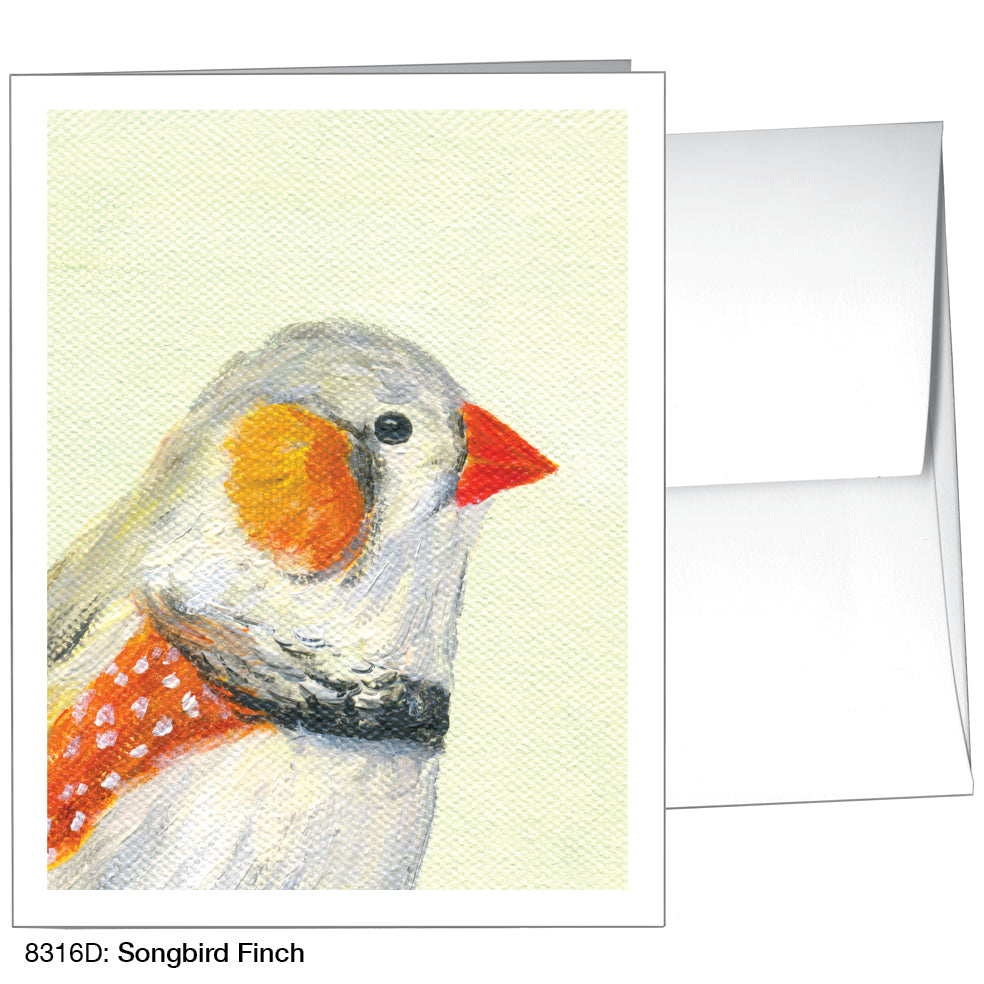Songbird Finch, Greeting Card (8316D), A2, printedcanvas.com