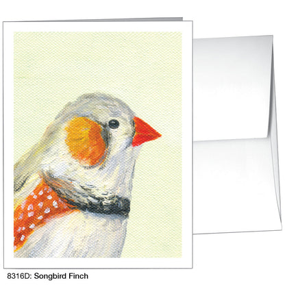 Songbird Finch, Greeting Card (8316D), A2, printedcanvas.com