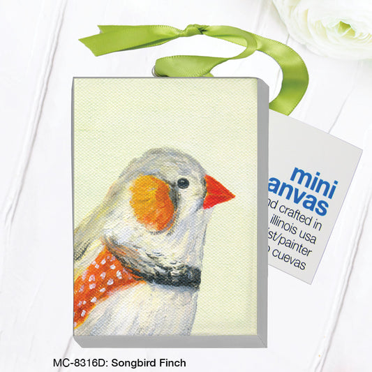 Songbird Finch, Mini Canvas (MC-8316D), Front, printedcanvas.com