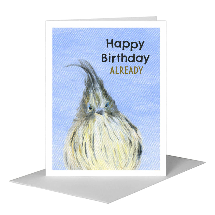 Feather Mohawk, Greeting Card (#8317B) A2 Card Front, www.printedcanvas.com