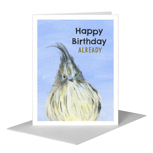 Feather Mohawk, Greeting Card (#8317B) A2 Card Front, www.printedcanvas.com