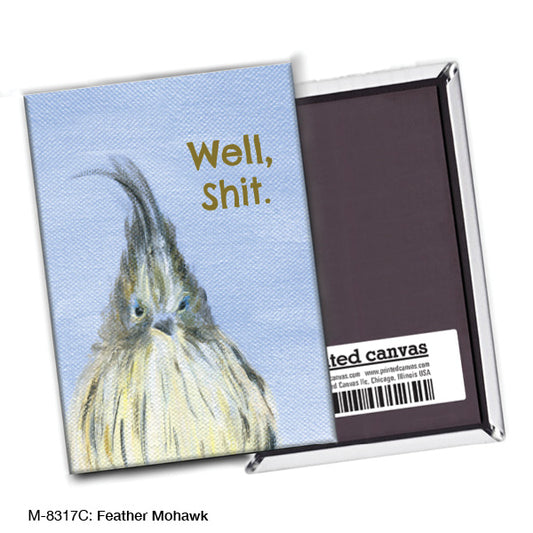 Feather Mohawk, Magnet (M-8317C), front, printedcanvas.com