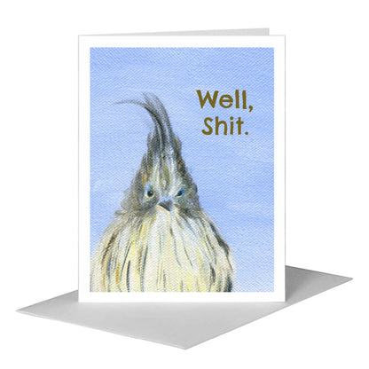 Feather Mohawk, Greeting Card (#8317C) A2 Card Front, www.printedcanvas.com