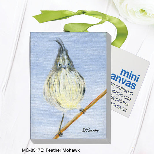 Feather Mohawk, Mini Canvas (MC-8317E), Front, printedcanvas.com