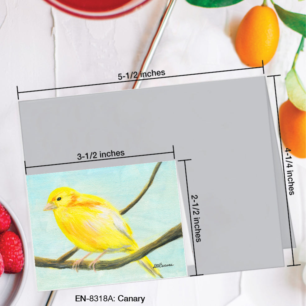 Canary, Greeting Card (#8318A)