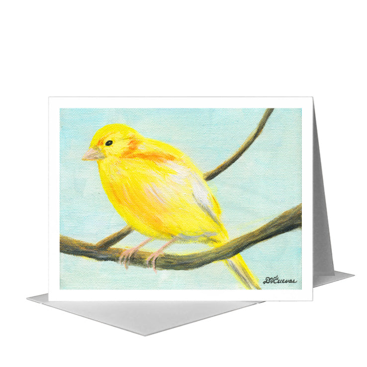 Canary, Greeting Card (#8318A), A2 Card Front, www.printedcanvas.com