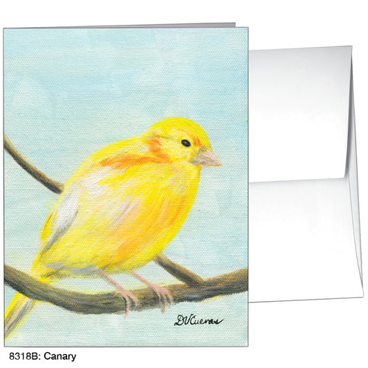 Canary, Greeting Card (8318B), A2 Card Front, www.printedcanvas.com