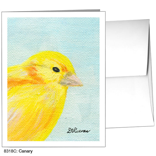 Canary, Greeting Card (8318C), A2 Card Front, www.printedcanvas.com