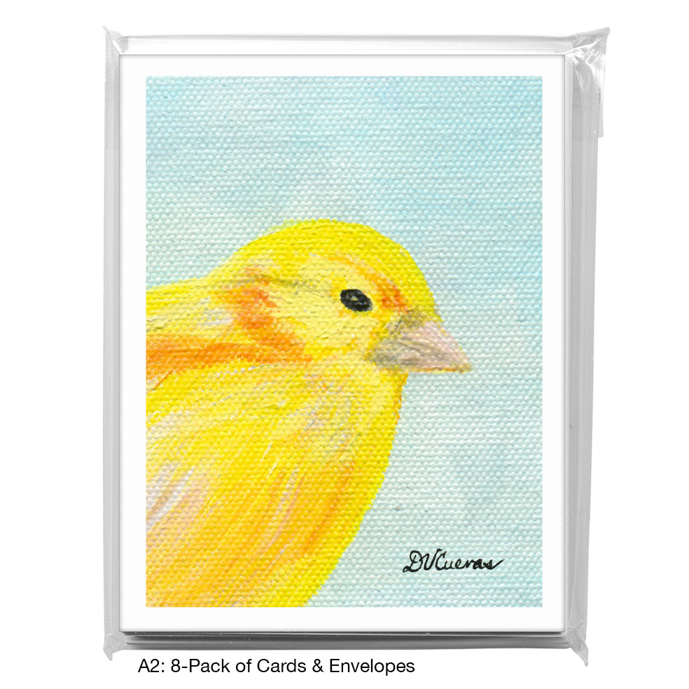 Canary, Greeting Card (8318C), A2 Card 8-Pack, www.printedcanvas.com