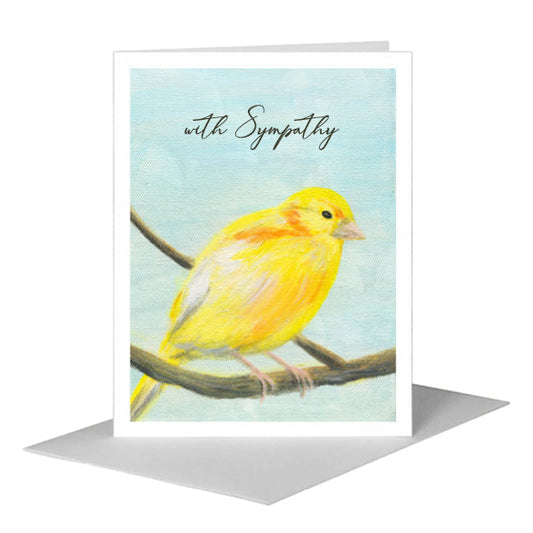 Canary, Greeting Card (#8318D) A2 Card Front, www.printedcanvas.com