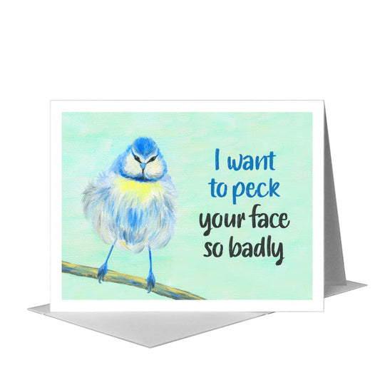 Fluffy, Greeting Card (#8321CA) A2 Card Front, www.printedcanvas.com