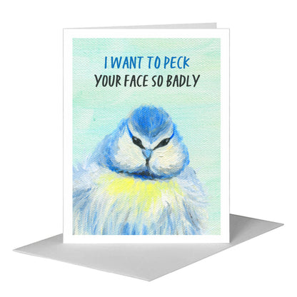 Fluffy, Greeting Card (#8321C), A2 Card Front, www.printedcanvas.com